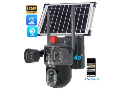 Solar Powered 4G 12MP Camera
